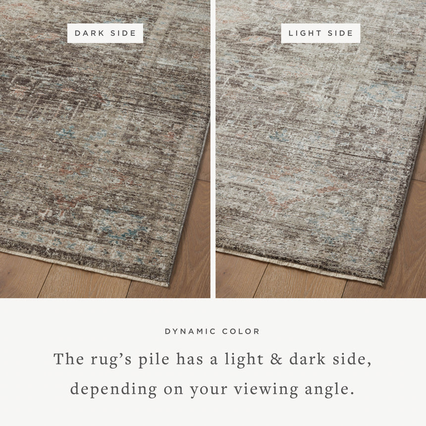 Millie Rug 03 | Charcoal / Dove