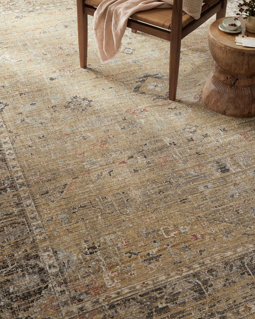 Millie Rug 03 | Gold / Charcoal