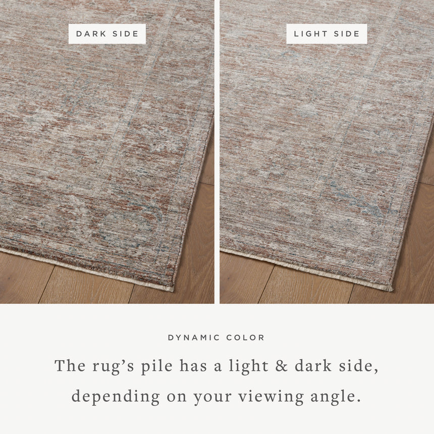 Millie Rug 04 | Brick / Fog
