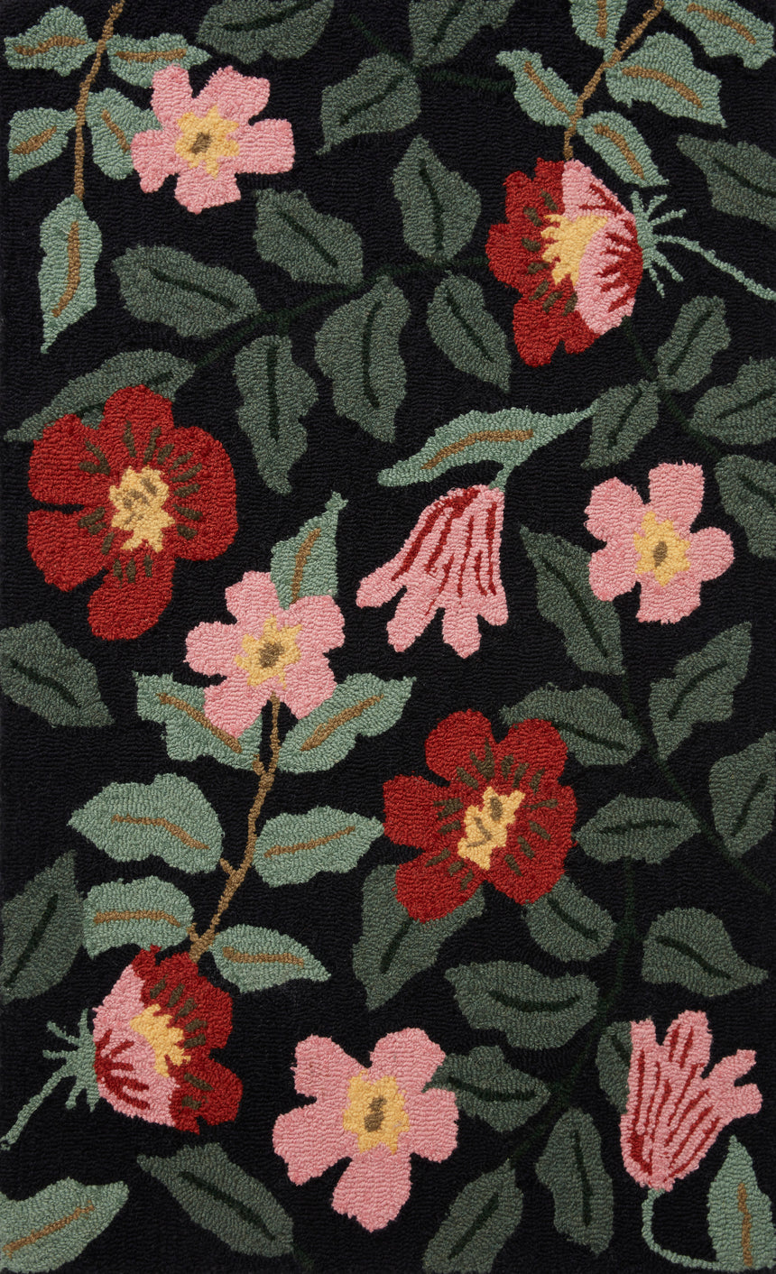 Minnie Rug 06 | Black / Multi