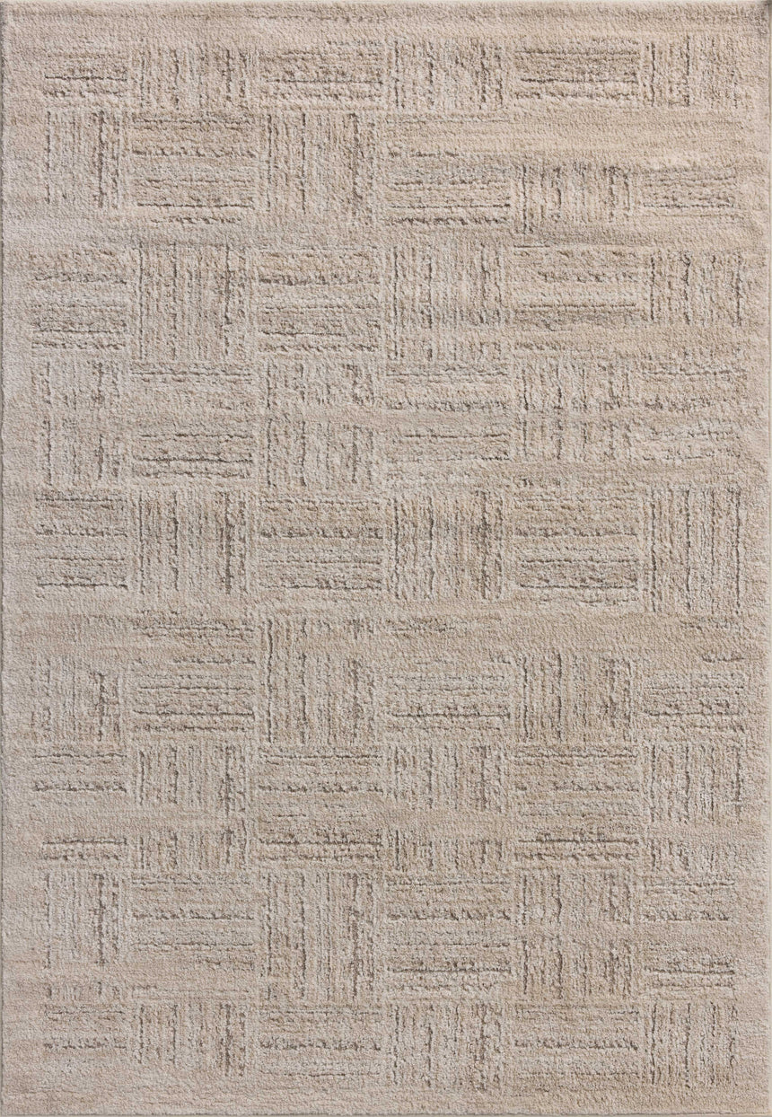 Monty  Rug 01 | Ivory / Taupe