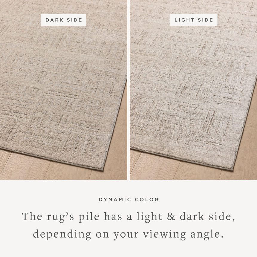 Monty  Rug 01 | Ivory / Taupe