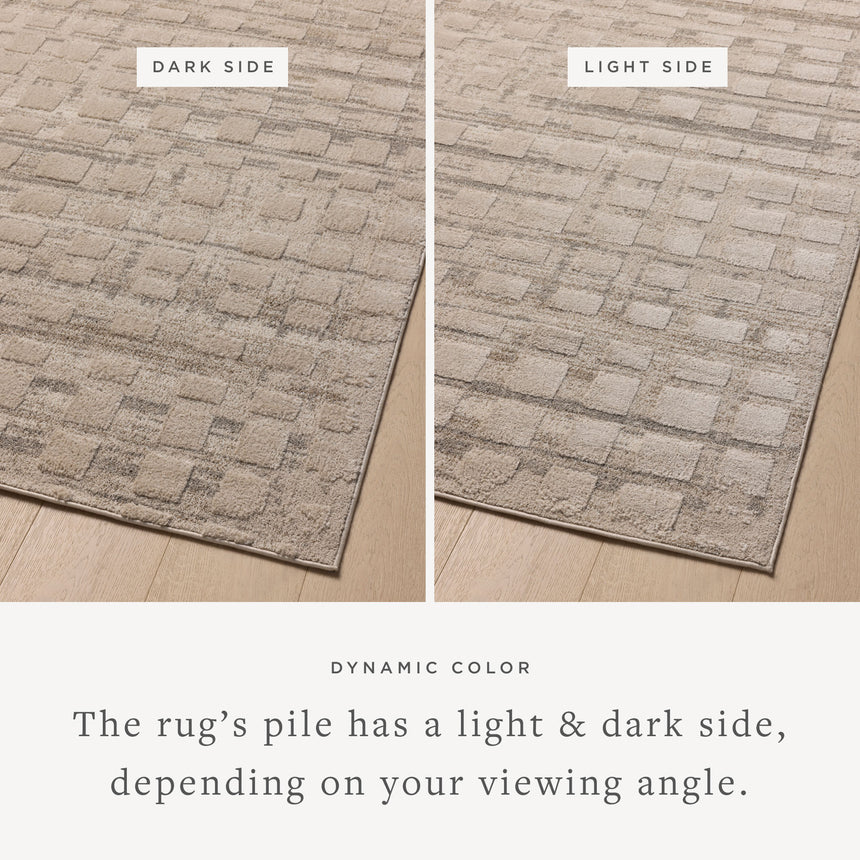 Monty  Rug 06 | Pebble / Beige