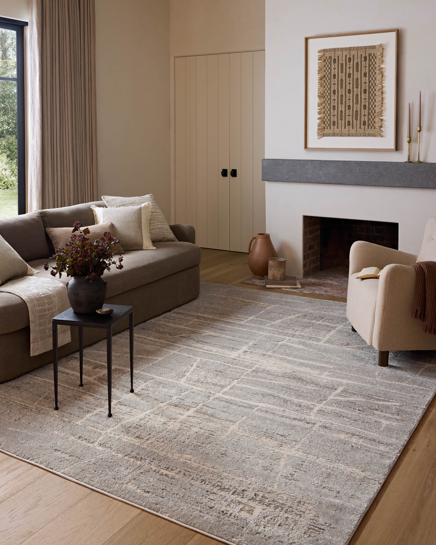 Monty  Rug 07 | Natural / Mist