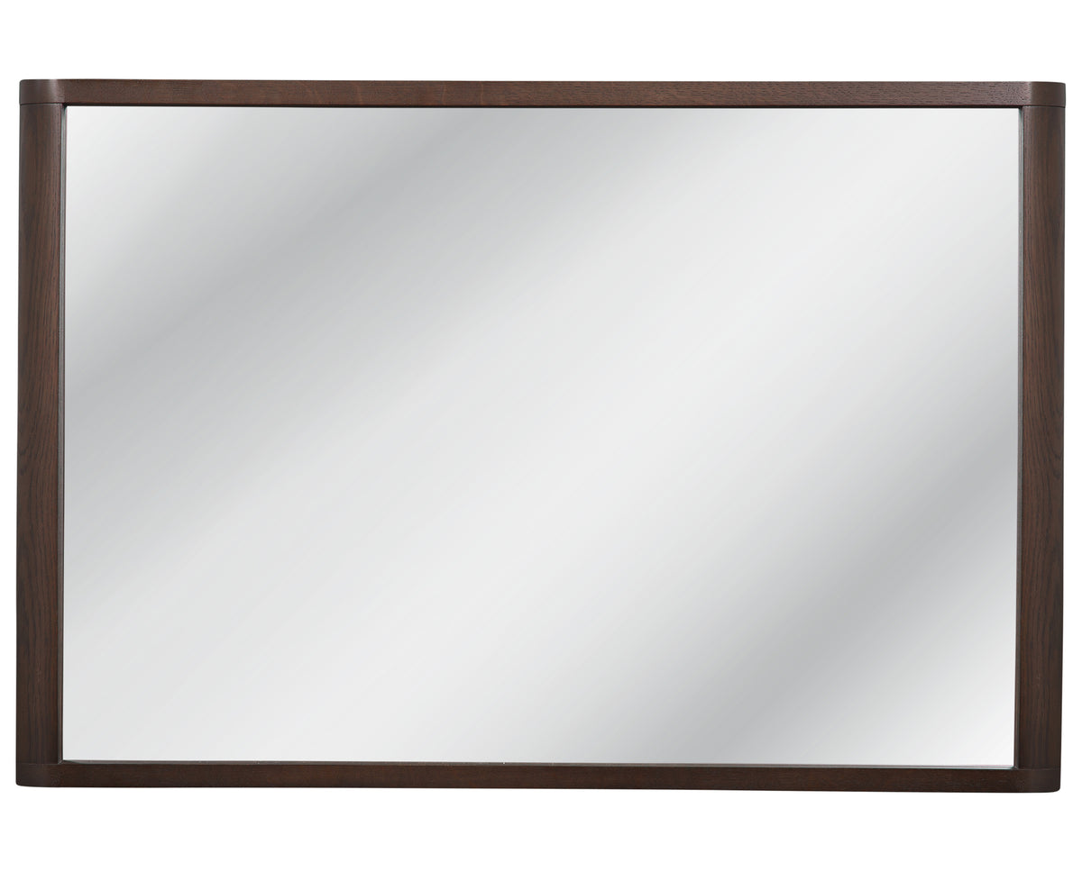 West Bros Curva Landscape Mirror in 22 Mocha