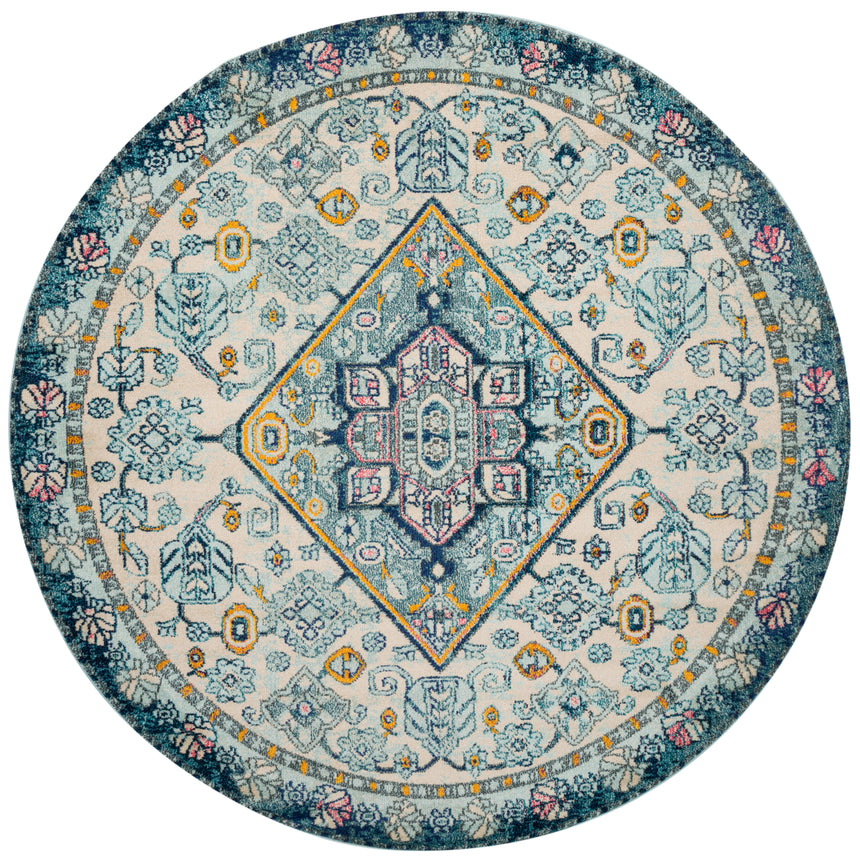 Nadia Rug 03 | Aqua / Navy