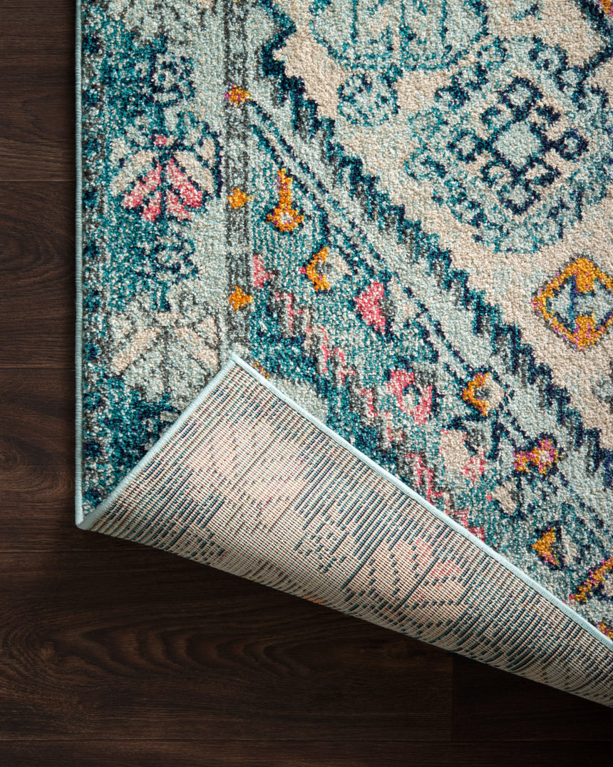 Nadia Rug 03 | Aqua / Navy