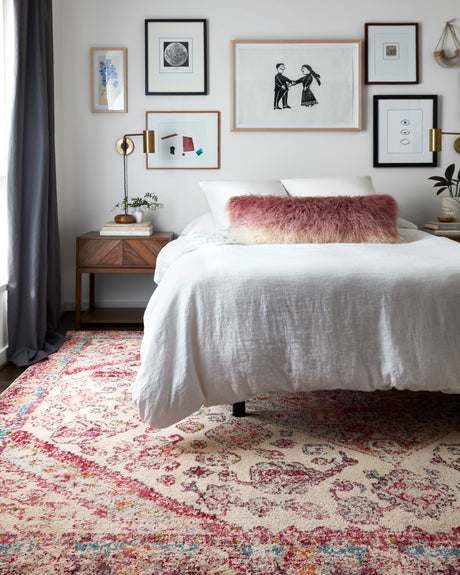 Nadia Rug 03 | Aqua / Pink