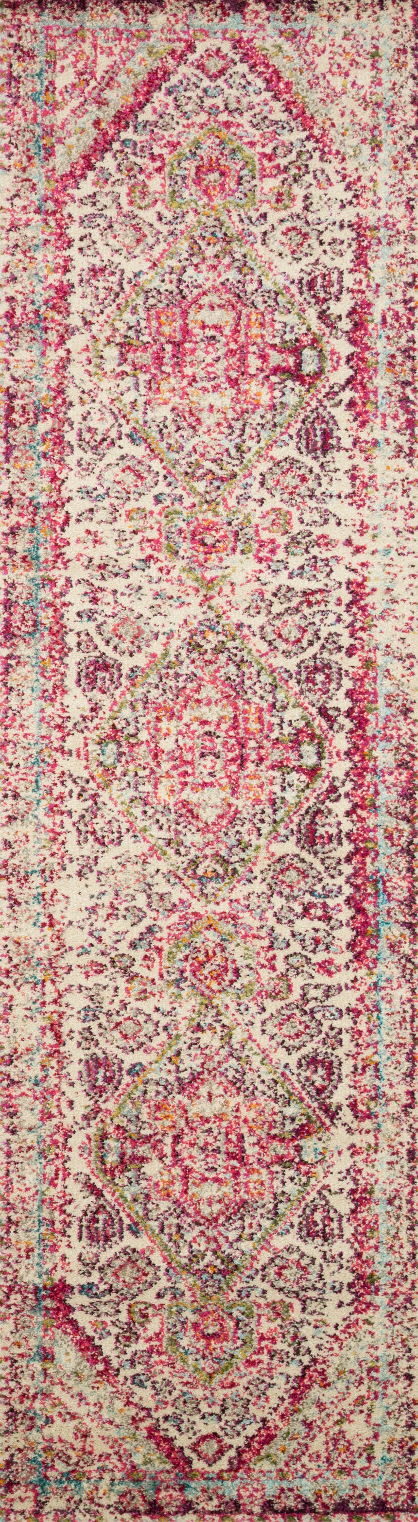 Nadia Rug 03 | Aqua / Pink