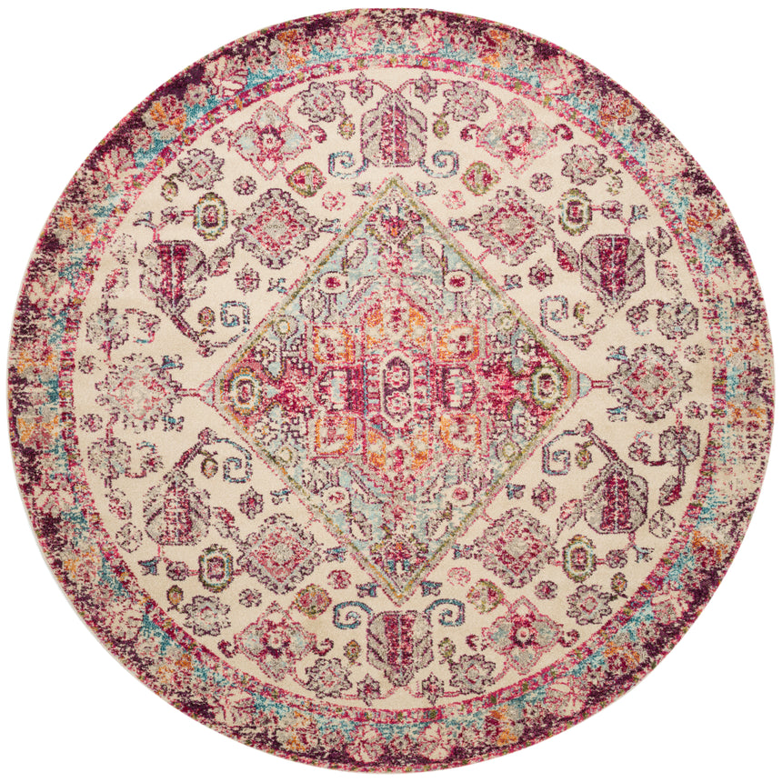 Nadia Rug 03 | Aqua / Pink