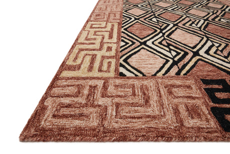Nala Rug 06 | Rose / Black