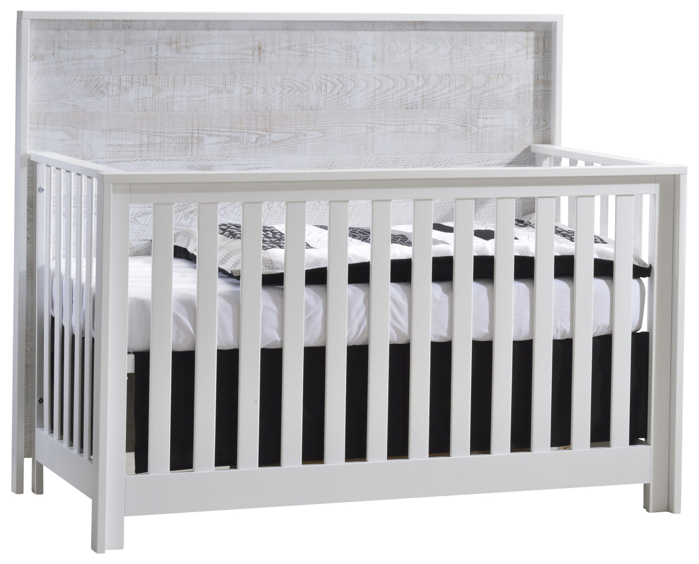 White Birch with White Bark Oak Veneer | Vibe Convertible Crib | Valley Ridge Furniture