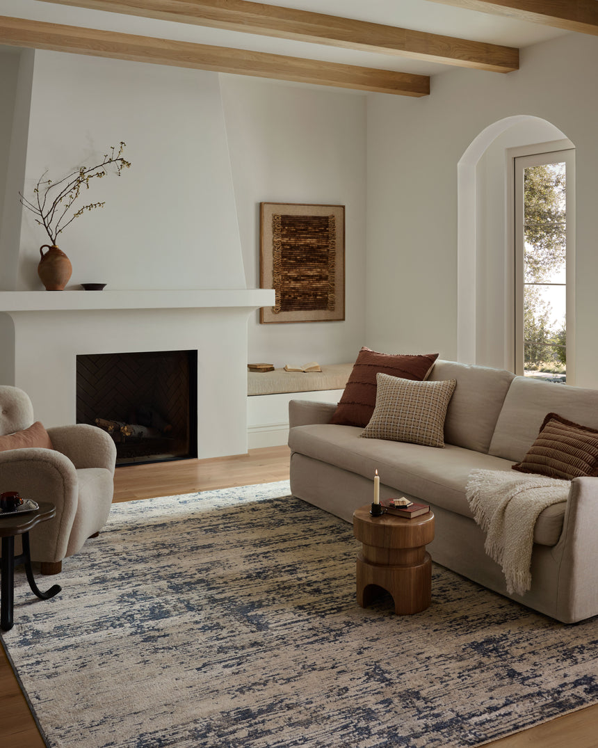 Nellie Rug 05 | Dove / Blue