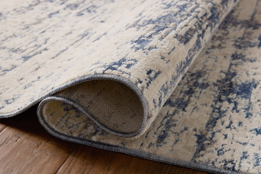 Nellie Rug 05 | Dove / Blue