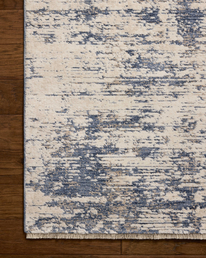 Nellie Rug 05 | Dove / Blue