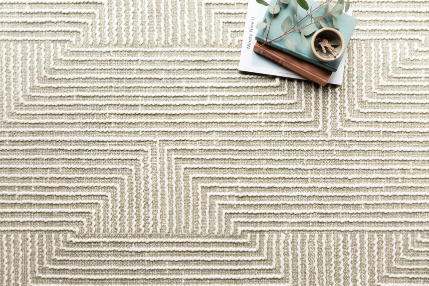 Newton Rug 04 | Sage / Ivory