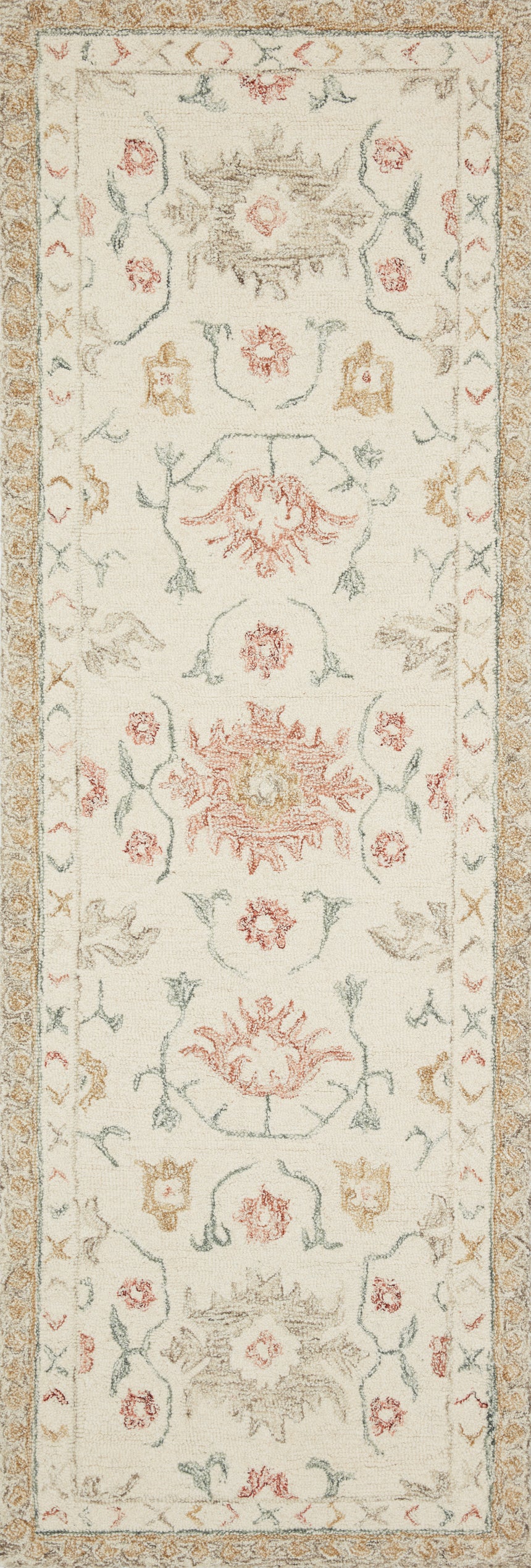 Norabel Rug 03 | Ivory / Rust