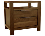 West Bros Phase Bedside Chest in 80 Walnut