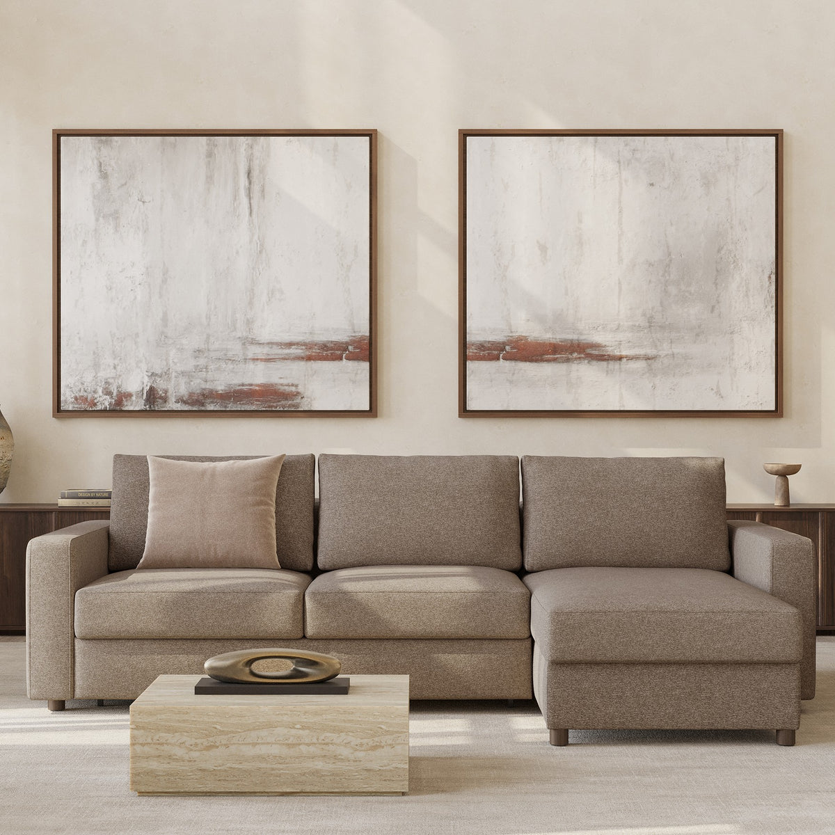 Innovation Living Neah Lounger - Standard Arms, room setting, shown in 367 Halifax Wicker