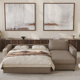 Innovation Living Neah Lounger - Standard Arms, room setting, shown in 367 Halifax Wicker
