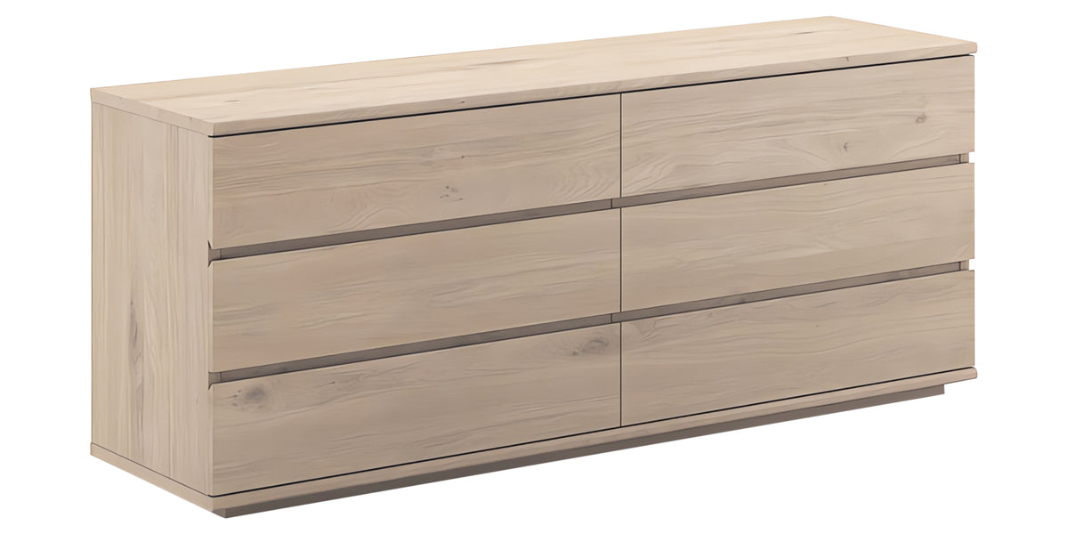 White Washed on Oak | Mobican Nevada Double Dresser | Valley Ridge Furniture