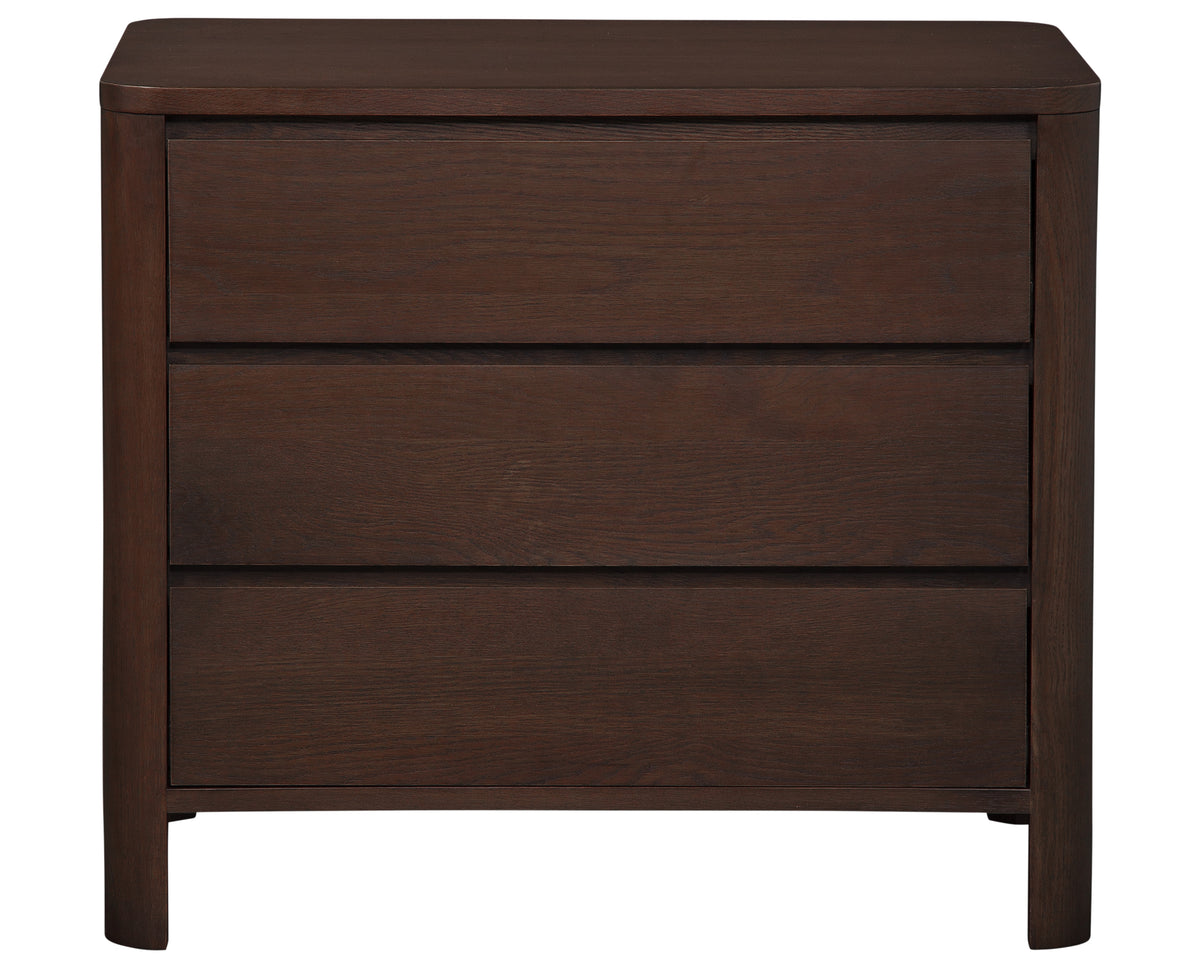 West Bros Curva Bedside Chest in 22 Mocha