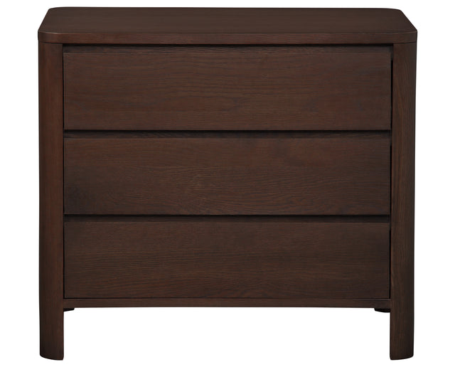 West Bros Curva Bedside Chest in 22 Mocha