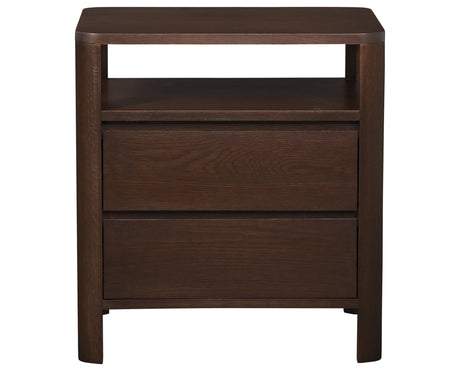West Bros Curva Night Table in 22 Mocha