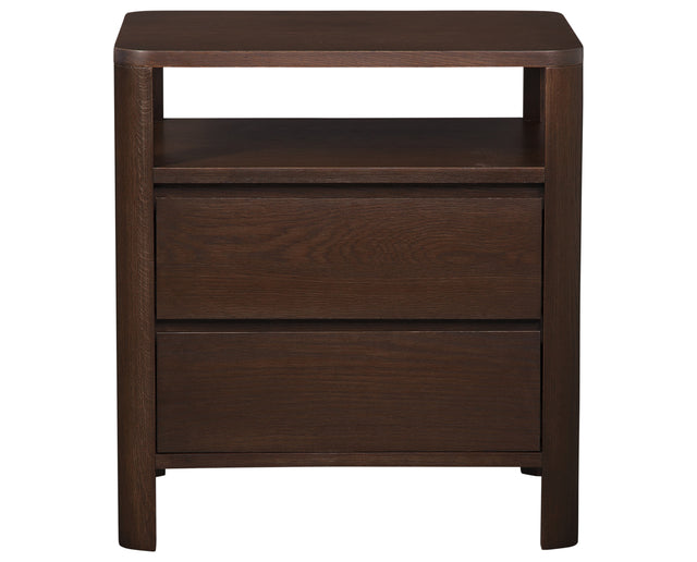 West Bros Curva Night Table in 22 Mocha