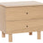 White Washed on Oak with Black Handles | Mobican Nora Night Table | Valley Ridge Furniture