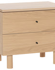 White Washed on Oak with Black Handles | Mobican Nora Night Table | Valley Ridge Furniture