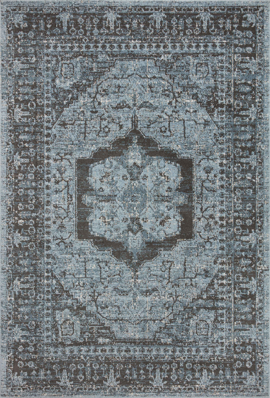 Odette Rug 08 | Sky / Charcoal
