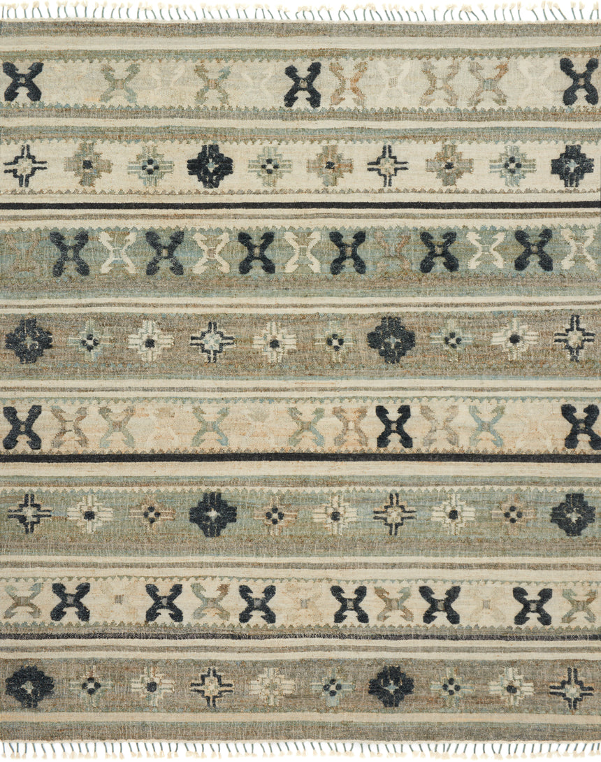 Owen Rug 01 | Aqua / Ink