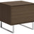 Praline on Walnut with Brushed Nickel Legs | Mobican Ophelia Night Table | Valley Ridge Furniture