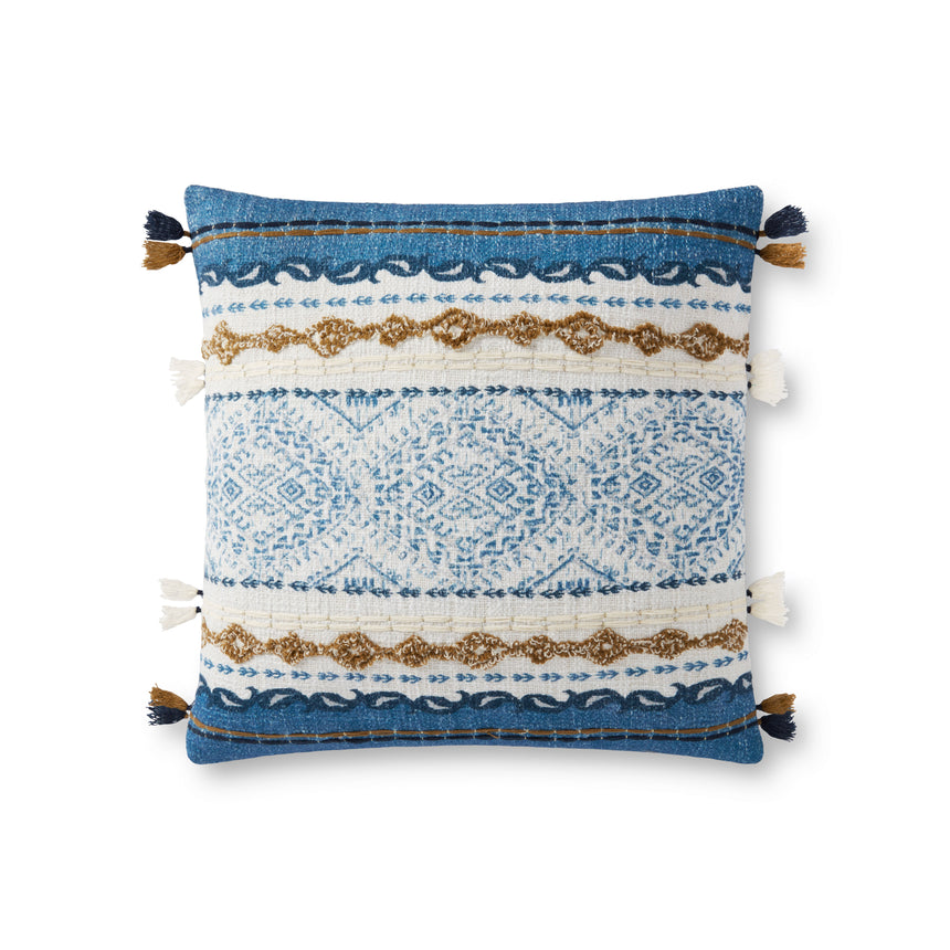 Blue / Natural Pillow