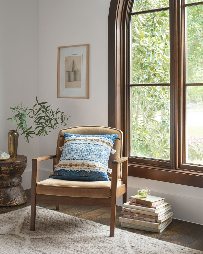 Blue / Natural Pillow