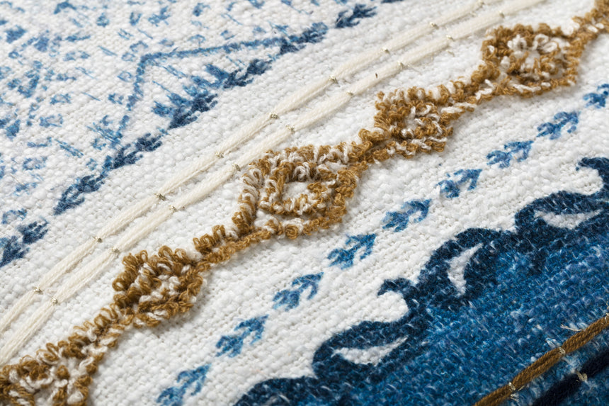 Blue / Natural Pillow
