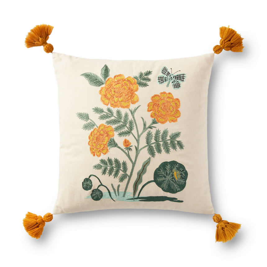 Natural / Orange Pillow