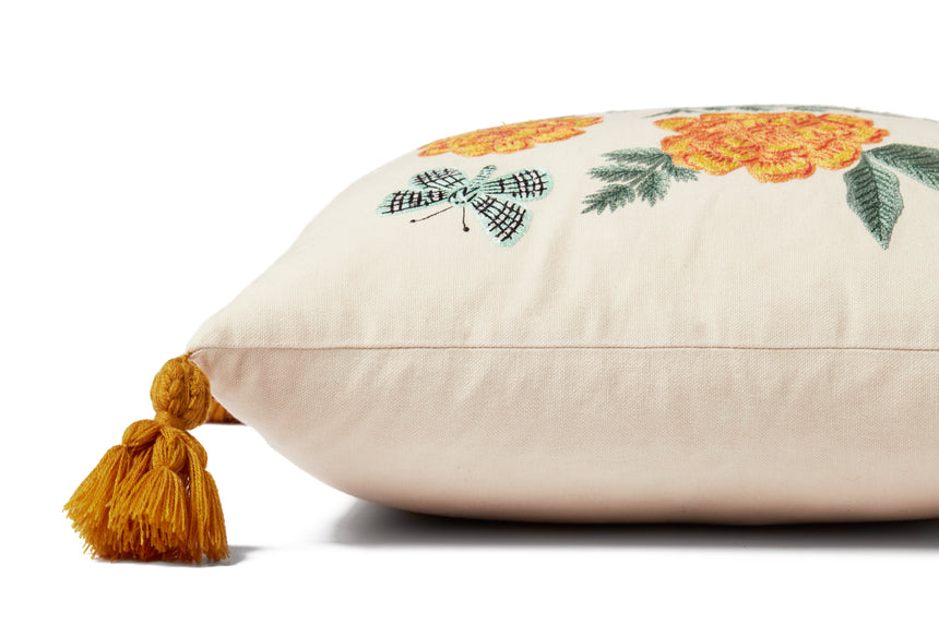 Natural / Orange Pillow