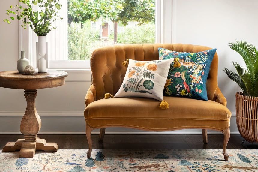 Natural / Orange Pillow