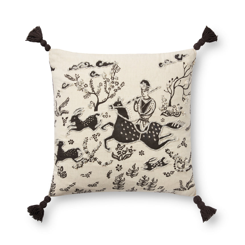 Ivory / Black Pillow | PLL0025