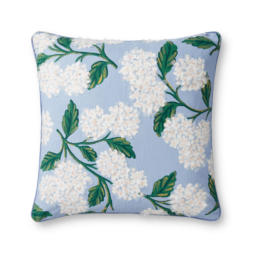 Hydrangea Blue / Ivory Pillow | PRP0013