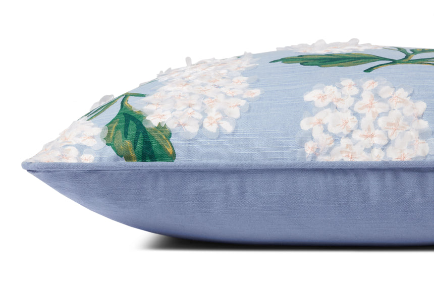 Hydrangea Blue / Ivory Pillow | PRP0013