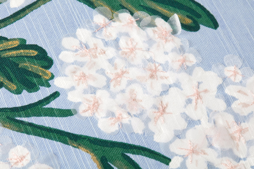 Hydrangea Blue / Ivory Pillow | PRP0013