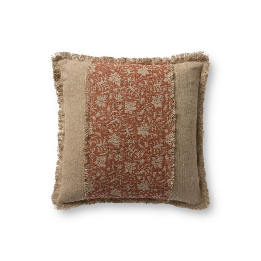 Orange / Natural Pillow