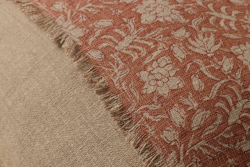 Orange / Natural Pillow