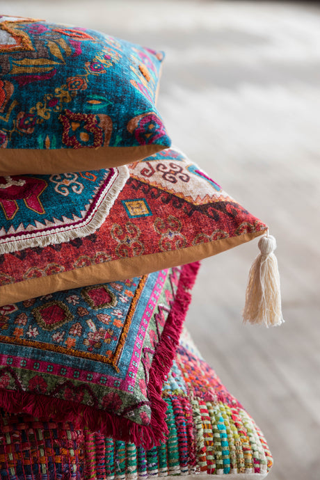 Red / Multi Pillow | P0535