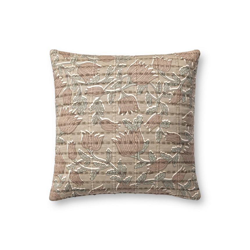 Taupe / Rose Pillow