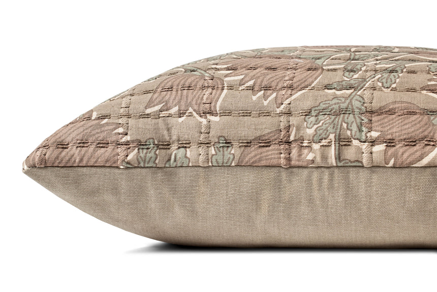 Taupe / Rose Pillow