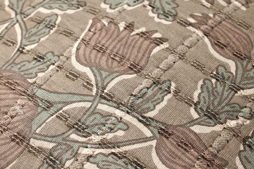 Taupe / Rose Pillow